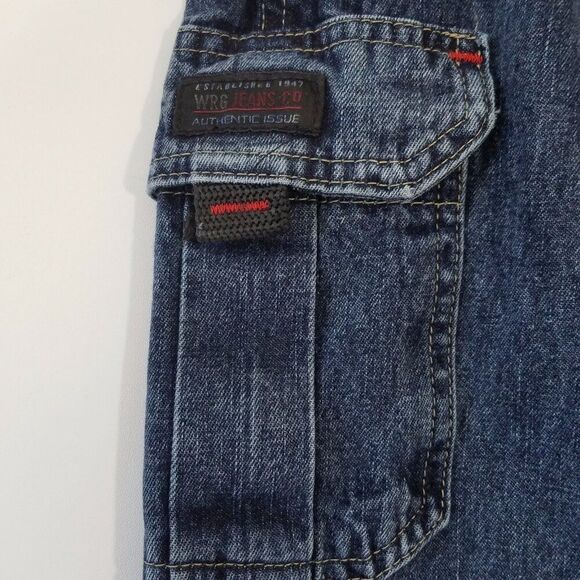 Wrangler Jeans Authentic Issue Denim Jeans Boys Cargo Size 4 - Picture 3 of 9